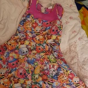 Colorful shopkins skater dress!